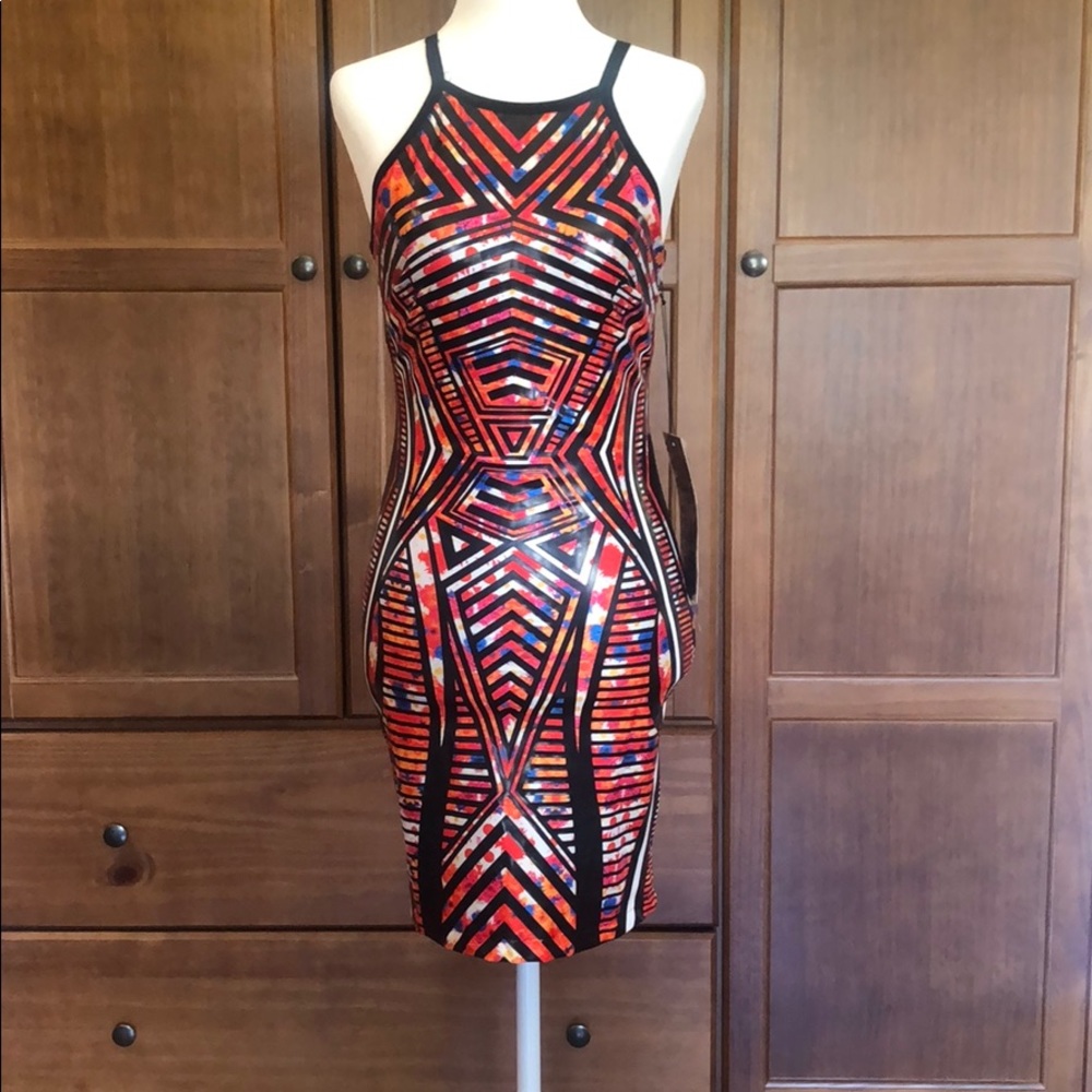 Gold Label Wow Couture Leather Look Dress
